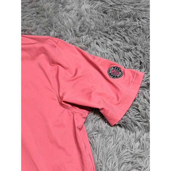 Peter Millar Golf Polo Shirt Mens Size Large L Summer Comfort Pink Activewear - Picture 6 of 10